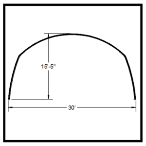 30L' x 44' Span-Tech Single Truss Leg System