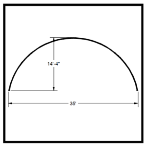 35' x 35'  Span-Tech Single Truss System